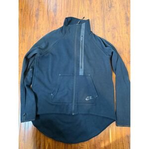 Nike Tech Fleece Moto Cape Zip Jacket Women's Size Small Black 642688-011